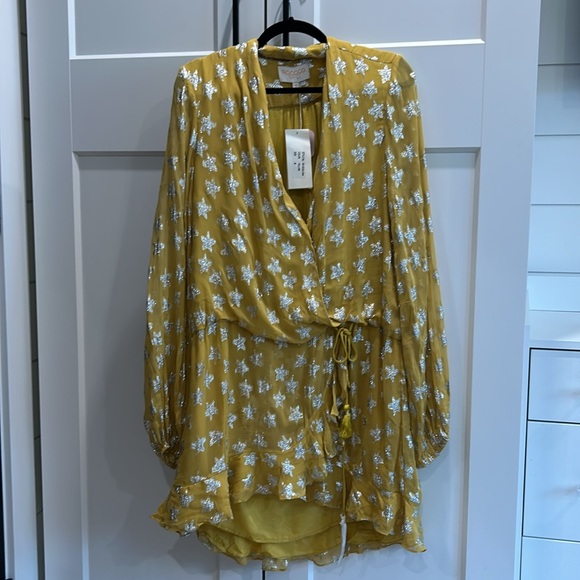 Rococo Sand Vega Yellow Estella dress size M BNWT - Picture 7 of 14